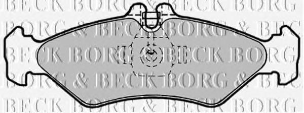 Купить BBP1491 Borg&beck Колодки тормозные задние, дисковые