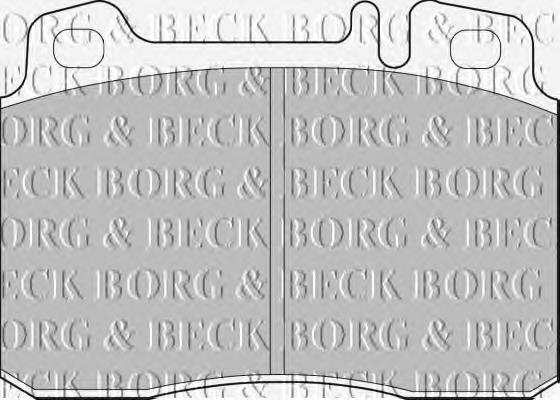 BBP1492 Borg&beck sapatas do freio dianteiras de disco