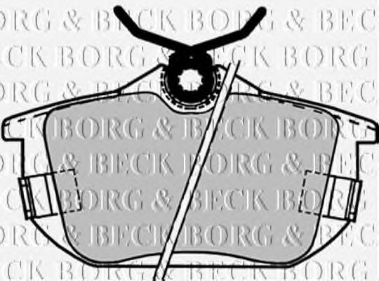 BBP1488 Borg&beck sapatas do freio traseiras de disco