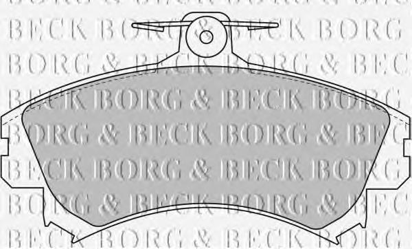 BBP1458 Borg&beck sapatas do freio dianteiras de disco