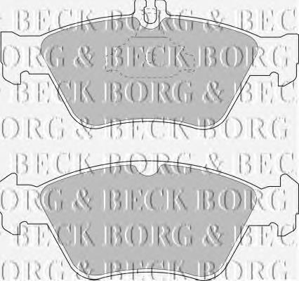 BBP1454 Borg&beck sapatas do freio dianteiras de disco