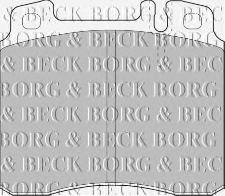 BBP1464 Borg&beck sapatas do freio dianteiras de disco