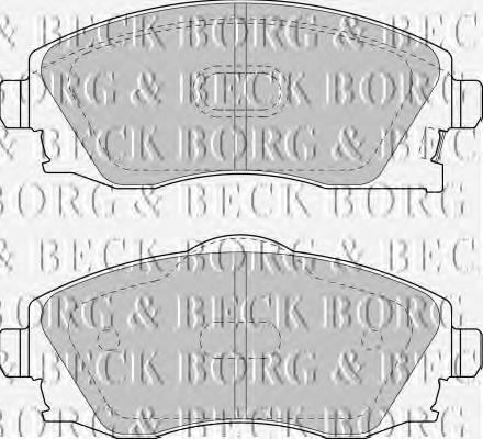 BBP1523 Borg&beck sapatas do freio dianteiras de disco