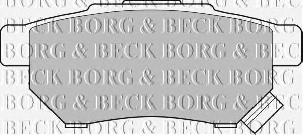 BBP1526 Borg&beck sapatas do freio traseiras de disco