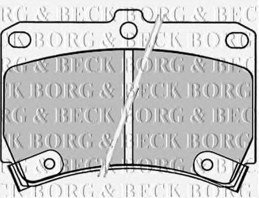 BBP1520 Borg&beck sapatas do freio dianteiras de disco
