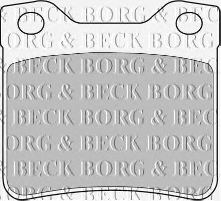 BBP1537 Borg&beck sapatas do freio traseiras de disco