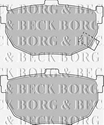 BBP1527 Borg&beck sapatas do freio traseiras de disco
