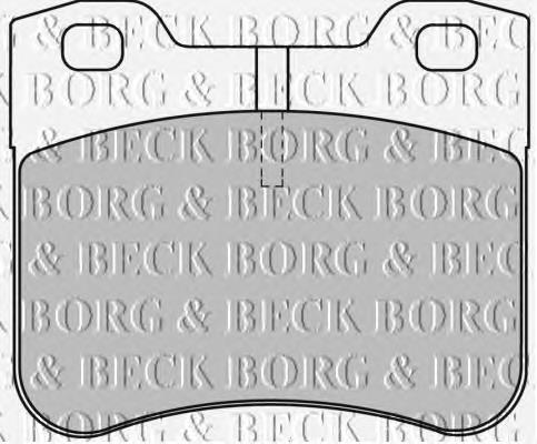 BBP1530 Borg&beck sapatas do freio dianteiras de disco