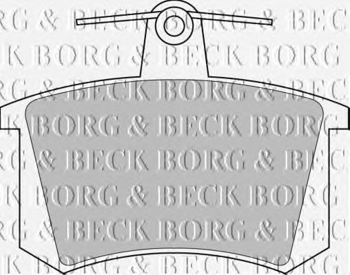 BBP1503 Borg&beck sapatas do freio traseiras de disco