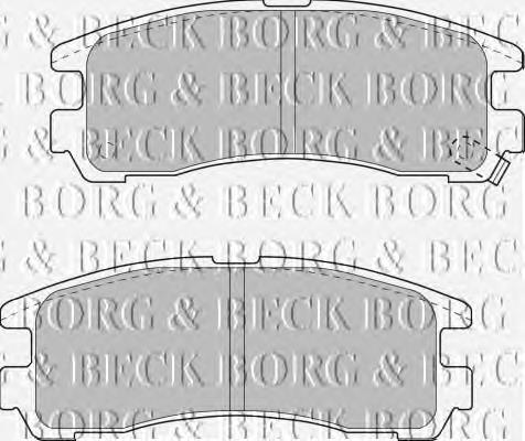 Sapatas do freio dianteiras de disco BBP1500 Borg&beck