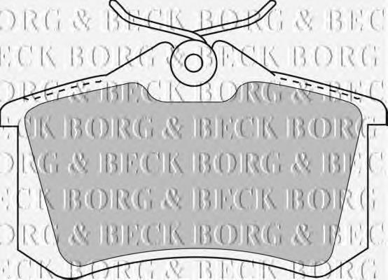 BBP1512 Borg&beck sapatas do freio traseiras de disco