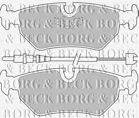 BBP1515 Borg&beck sapatas do freio traseiras de disco