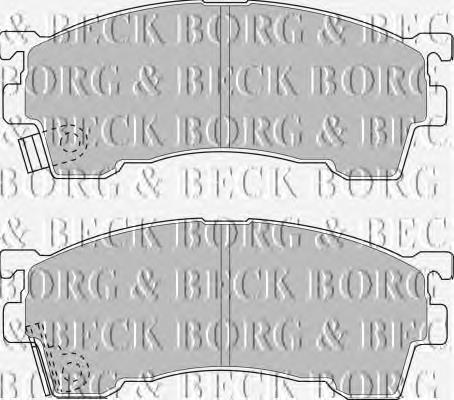 BBP1516 Borg&beck sapatas do freio dianteiras de disco