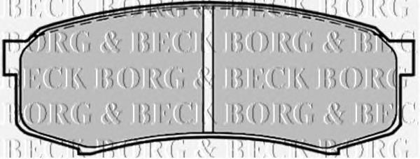 BBP1514 Borg&beck sapatas do freio traseiras de disco