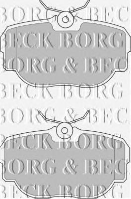BBP1507 Borg&beck sapatas do freio traseiras de disco