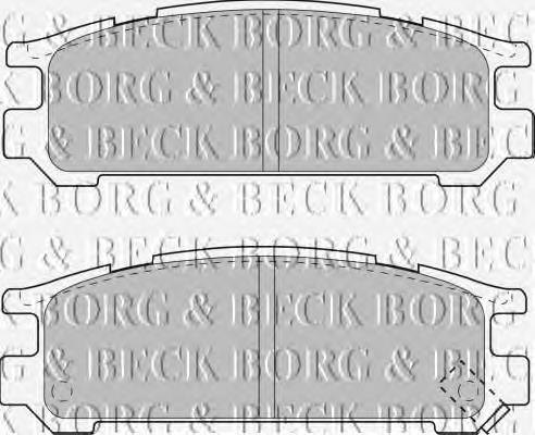 BBP1508 Borg&beck sapatas do freio dianteiras de disco