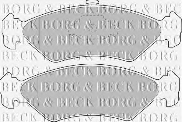BBP1510 Borg&beck sapatas do freio dianteiras de disco