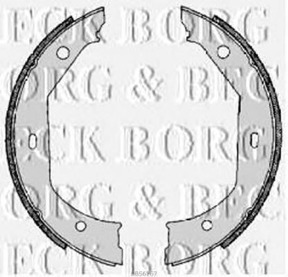 BBS6267 Borg&beck sapatas do freio de estacionamento