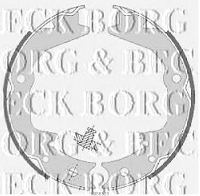 BBS6329 Borg&beck sapatas do freio traseiras de disco