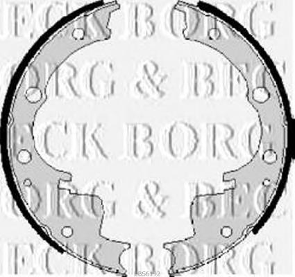 BBS6192 Borg&beck sapatas do freio traseiras de tambor