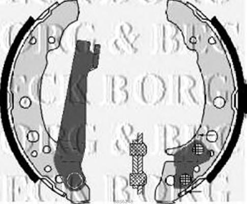 BBS6248 Borg&beck sapatas do freio traseiras de tambor