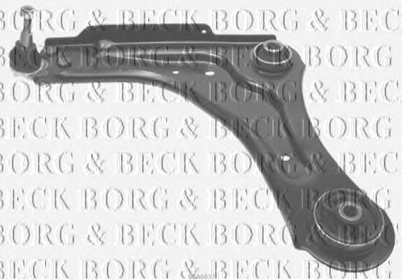 BCA6837 Borg&beck braço oscilante inferior esquerdo de suspensão dianteira