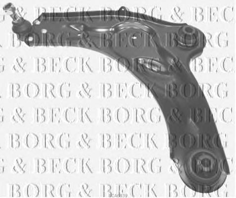 BCA6839 Borg&beck braço oscilante inferior esquerdo de suspensão dianteira
