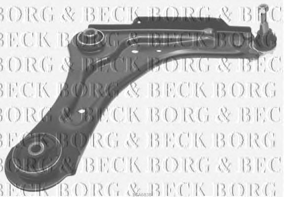 BCA6838 Borg&beck braço oscilante inferior direito de suspensão dianteira