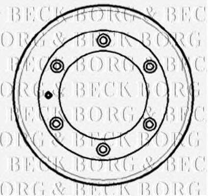Tambor do freio traseiro BBR7110 Borg&beck