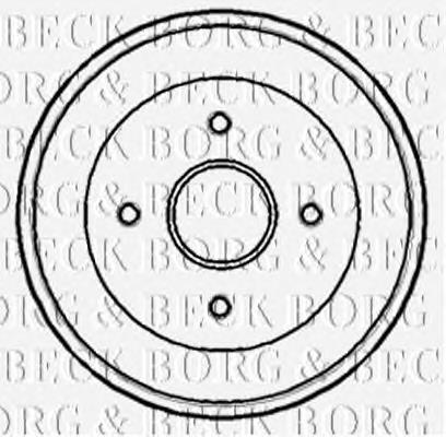 BBR7168 Borg&beck tambor do freio traseiro