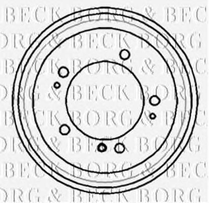 BBR7170 Borg&beck tambor do freio traseiro