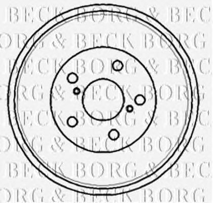 BBR7179 Borg&beck tambor do freio traseiro
