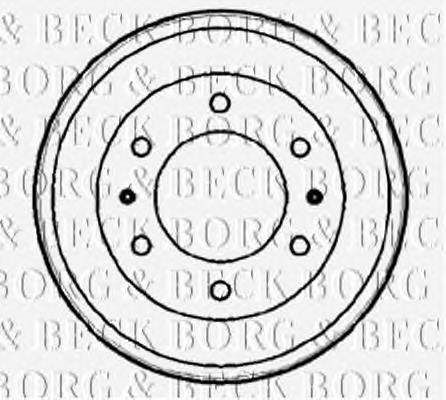 BBR7163 Borg&beck tambor do freio traseiro