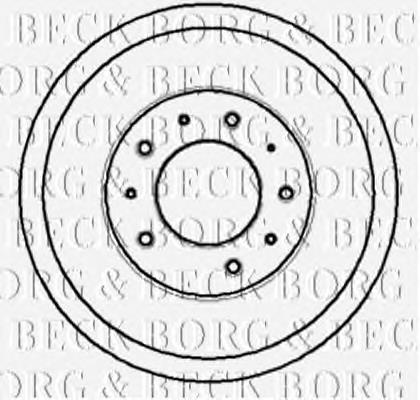 BBR7032 Borg&beck tambor do freio traseiro