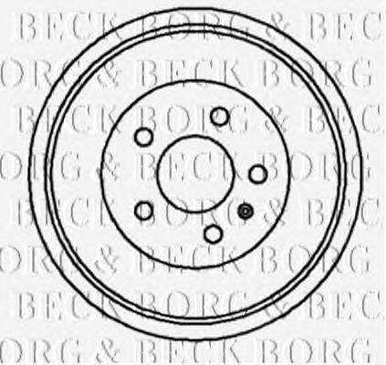 BBR7045 Borg&beck tambor do freio traseiro