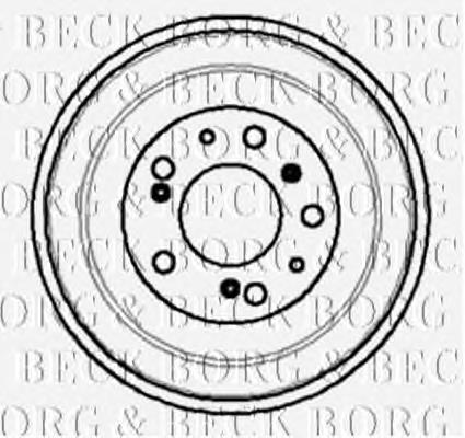 BBR7011 Borg&beck tambor do freio traseiro