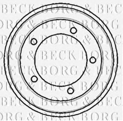 BBR7083 Borg&beck tambor do freio traseiro