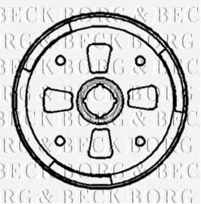 BBR7094 Borg&beck tambor do freio traseiro