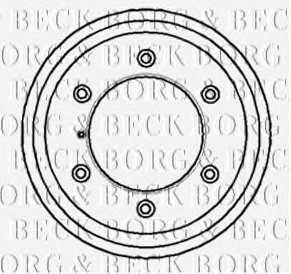 Tambor do freio traseiro BBR7056 Borg&beck