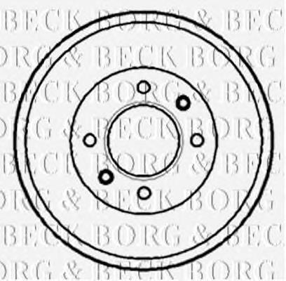 BBR7072 Borg&beck tambor do freio traseiro