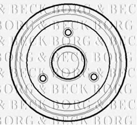 BBR7071 Borg&beck tambor do freio traseiro