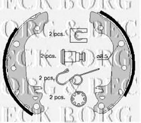 BBS6156 Borg&beck sapatas do freio traseiras de tambor