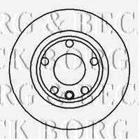 BBD4962 Borg&beck disco do freio dianteiro