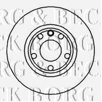 Передние тормозные диски BBD4963 Borg&beck