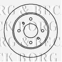 BBD4957 Borg&beck disco do freio traseiro