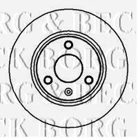 Передние тормозные диски BBD4974 Borg&beck