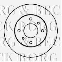 Передние тормозные диски BBD4942 Borg&beck