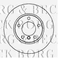 BBD4951 Borg&beck disco do freio dianteiro