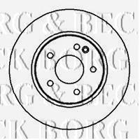 Передние тормозные диски BBD4999 Borg&beck