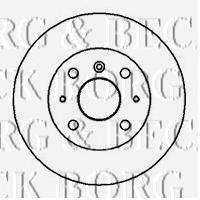 Передние тормозные диски BBD5016 Borg&beck